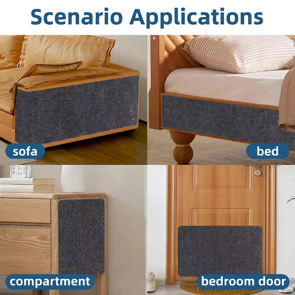 Self-Adhesive Cat Scratcher Mat — Trimmable Scratch Pad