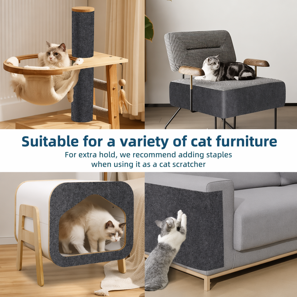 Self-Adhesive Cat Scratcher Mat — Trimmable Scratch Pad