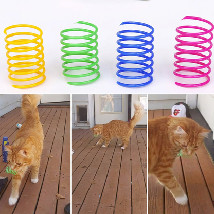 12-Piece Cat Spring Toy Set - Interactive Kitten Toys