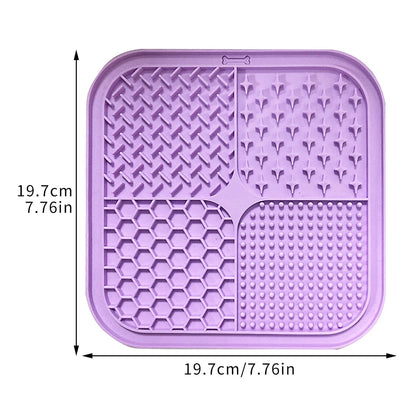 Silicone Cat Lick Mat — Slow Feeder Pad with Suction Cup