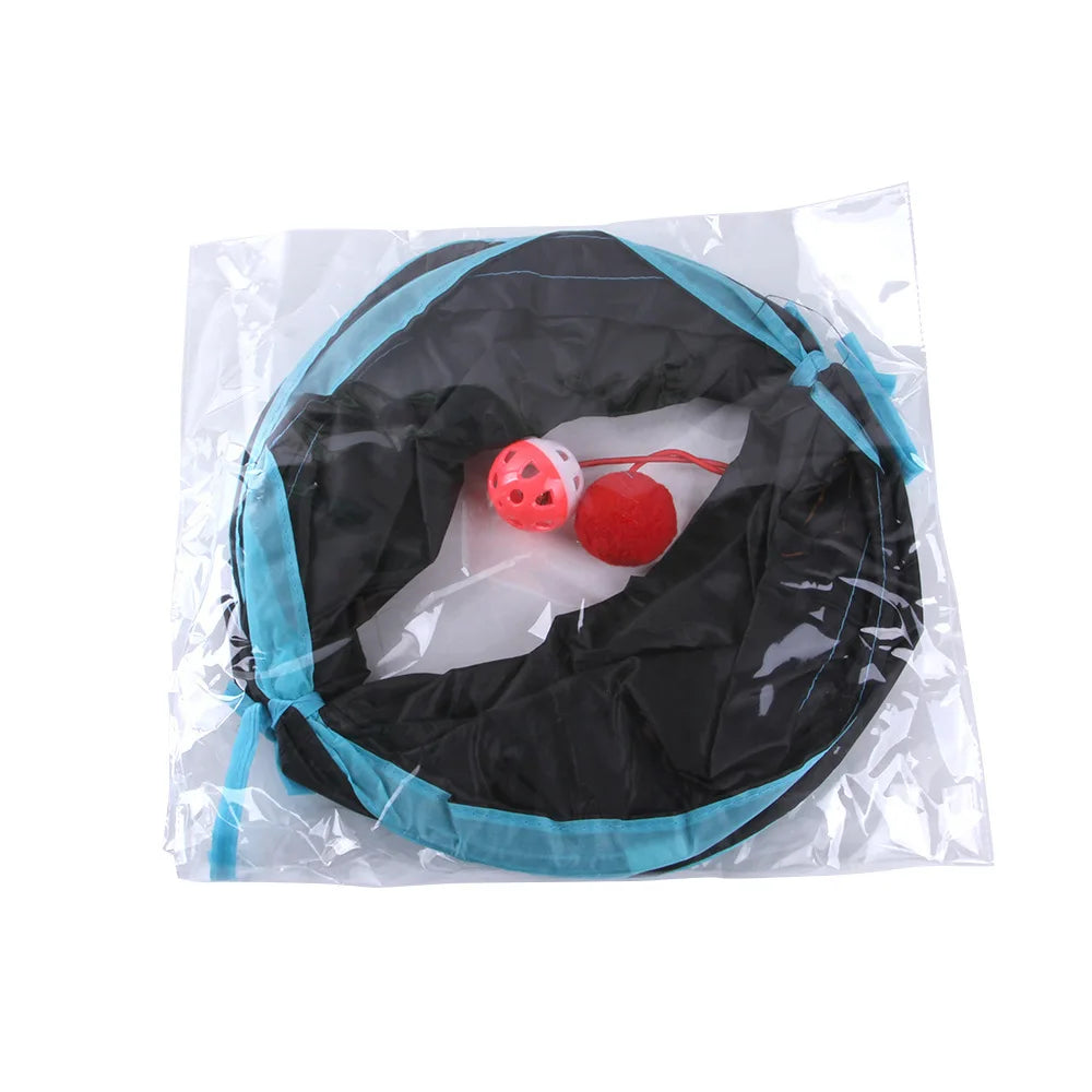 Foldable Cat Tunnel — Collapsible Play Tube for Cats