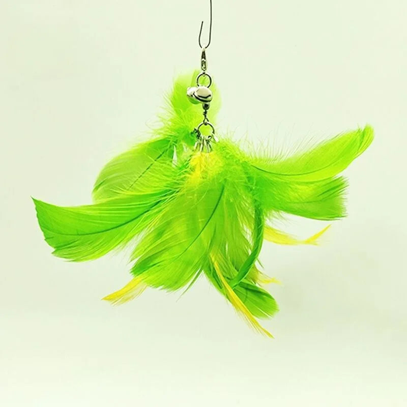 Handsfree Feather Cat Wand — Suction Cup Base