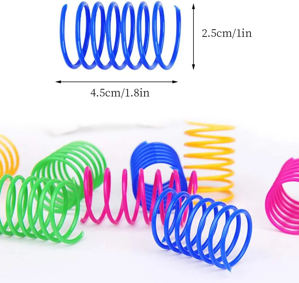 12-Piece Cat Spring Toy Set - Interactive Kitten Toys