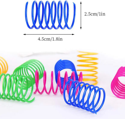 12-Piece Cat Spring Toy Set - Interactive Kitten Toys