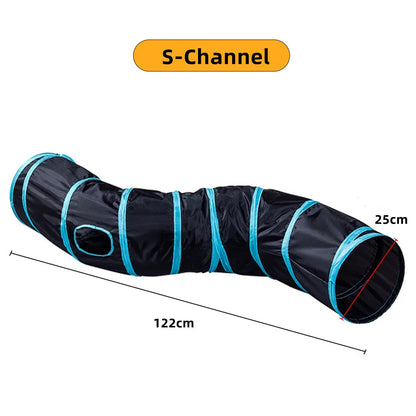 Foldable Cat Tunnel — Collapsible Play Tube for Cats