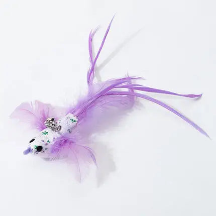 Handsfree Feather Cat Wand — Suction Cup Base