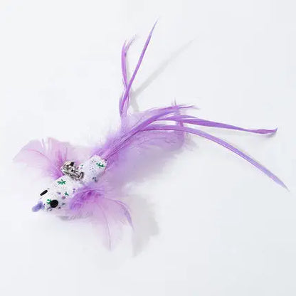 Handsfree Feather Cat Wand — Suction Cup Base