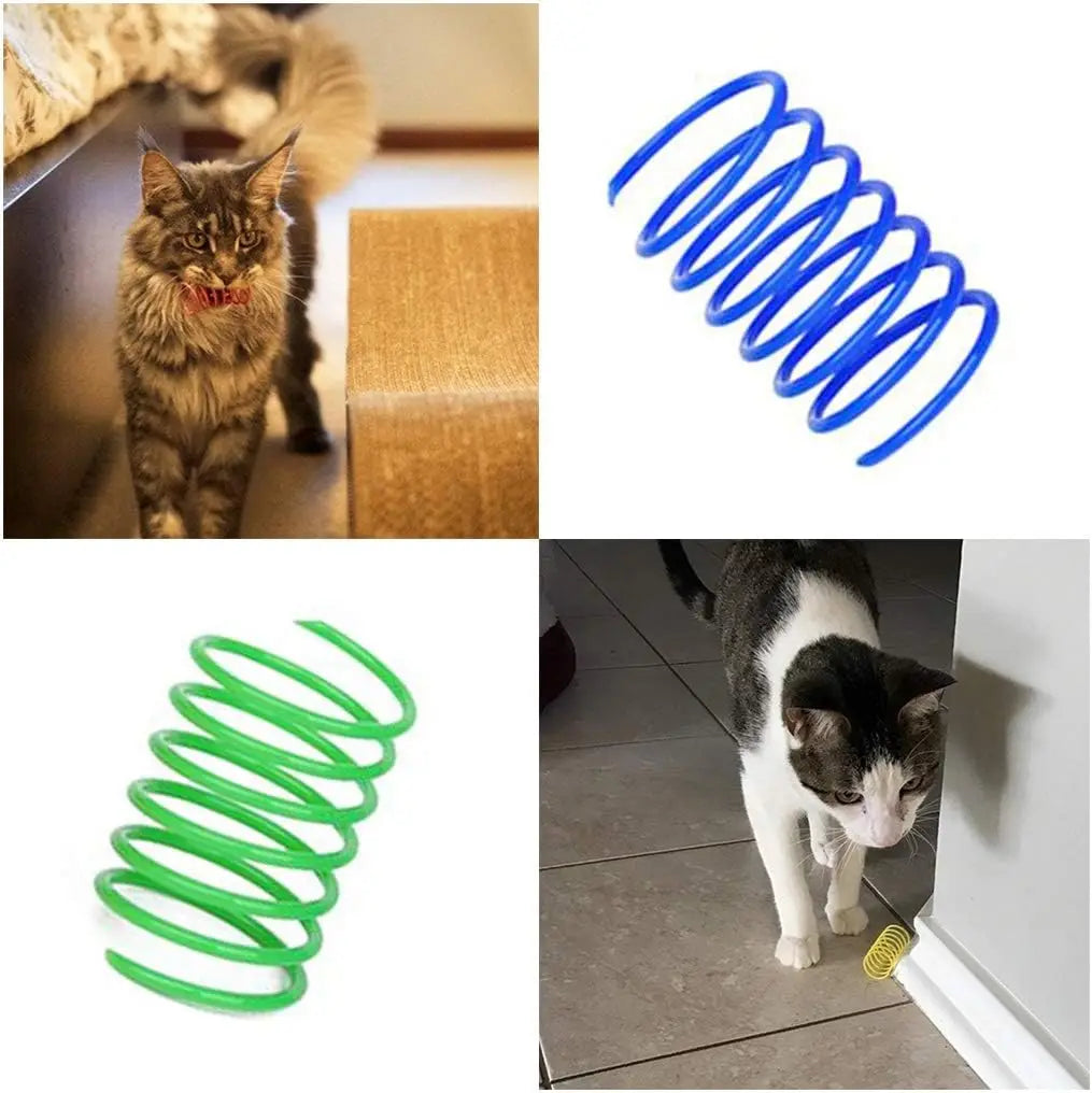 12-Piece Cat Spring Toy Set - Interactive Kitten Toys