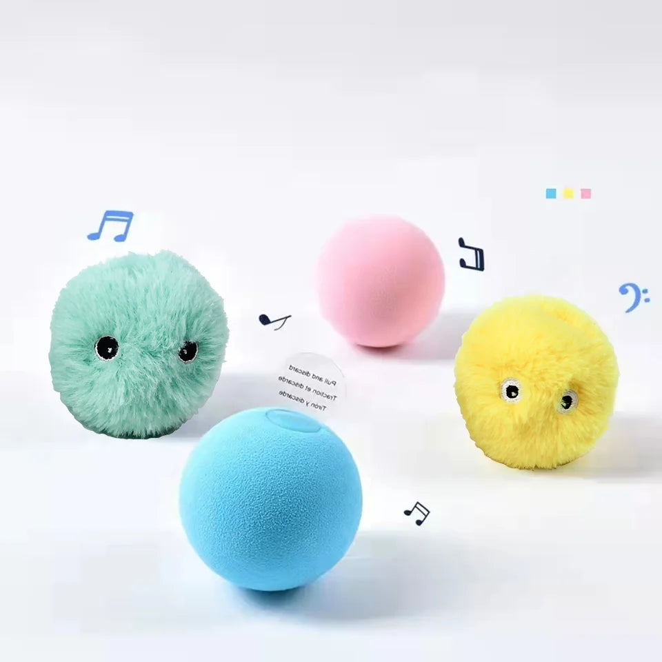Smart Interactive Cat Ball — Catnip & Touch-Activated Sound
