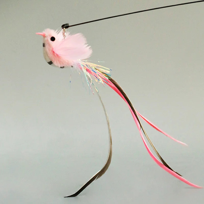 Handsfree Feather Cat Wand — Suction Cup Base