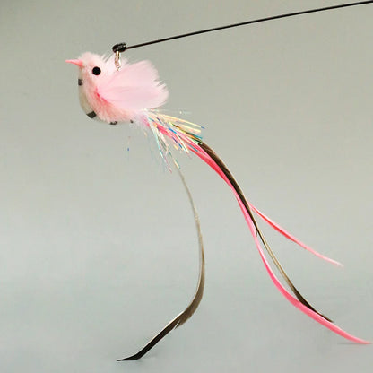 Handsfree Feather Cat Wand — Suction Cup Base