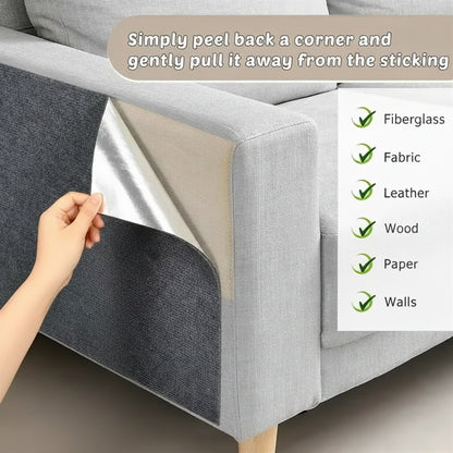 Self-Adhesive Cat Scratcher Mat — Trimmable Scratch Pad