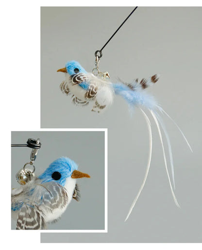 Handsfree Feather Cat Wand — Suction Cup Base